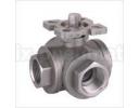 pneumatic ball valve - 3-way High platform ball valve(PTX105L-15)