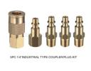 5pcs 1/4' USA industrial type coupler plug kit - AS-03