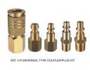 5pcs 1/4” USA universal type coupler plug kit  - AS-04 